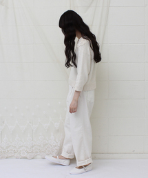 yuni | ムラ糸ルーズデニム　ダボパンツ(デニムパンツ)