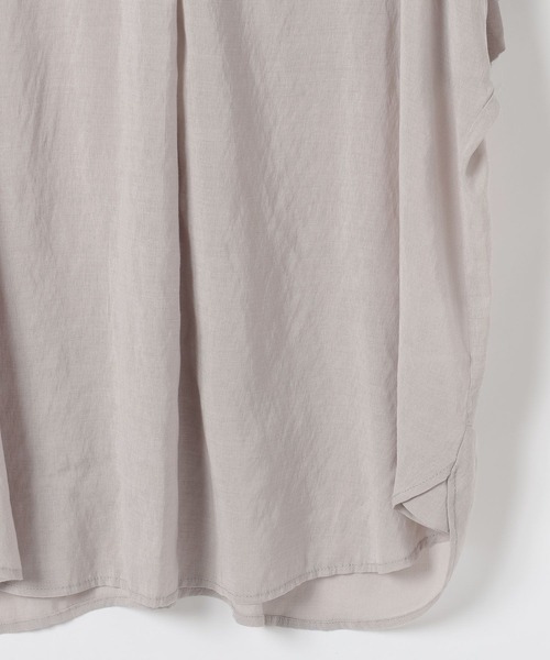 BAYFLOW（ベイフロー）の「[ひんやりとした肌触り]シアースキッパーシャツ（シャツ/ブラウス・レディース・チャコール/ライトグレー/ライトブルー・FREE）」の19枚目の写真