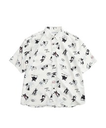 Candy Fantasy 柄シャツ 半袖 シャツ メンズ レディース 動物 アニマル 猫 ペンギン