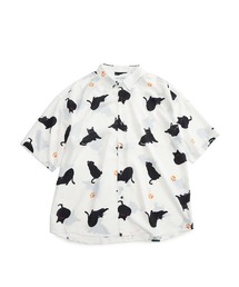Candy Fantasy 柄シャツ 半袖 シャツ メンズ レディース 動物 アニマル 猫 ペンギン
