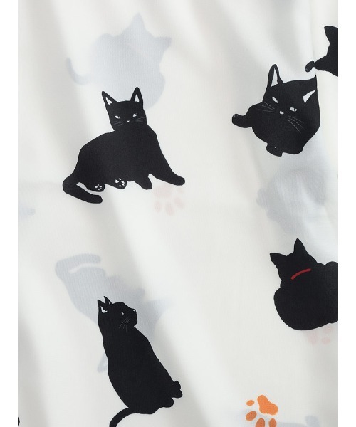 SAKAZEN(サカゼン)の「Candy Fantasy 柄シャツ 半袖 シャツ メンズ レディース 動物 アニマル 猫 ペンギン(シャツ/ブラウス・メンズ・カーキ/ネイビー/C/D/E/F/B/G/ブルー/グリーン/グレー×サックスブルー/A/ベージュ・M/L)」の16枚目の写真