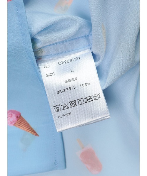SAKAZEN(サカゼン)の「Candy Fantasy 柄シャツ 半袖 シャツ メンズ レディース 動物 アニマル 猫 ペンギン(シャツ/ブラウス・メンズ・カーキ/ネイビー/C/D/E/F/B/G/ブルー/グリーン/グレー×サックスブルー/A/ベージュ・M/L)」の21枚目の写真