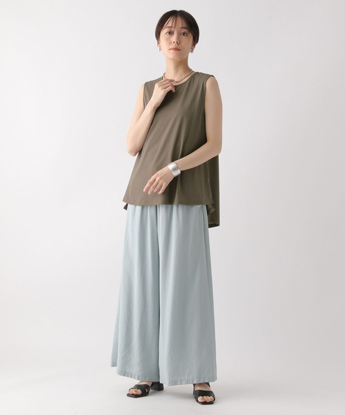 Elura（エルーラ）の「シャリサラワイドパンツ〈低身長サイズあり〉/450247（その他パンツ・レディース・ブラック/ベージュ/グリーン系その他/ダークブラウン/ブラウン系その他/ネイビー・SMALL/MEDIUM/LARGE/FREE(S)）」の22枚目の写真