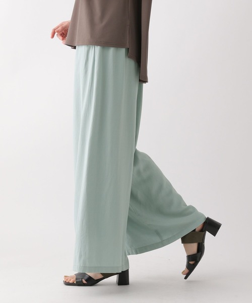 Elura（エルーラ）の「シャリサラワイドパンツ〈低身長サイズあり〉/450247（その他パンツ・レディース・ブラック/ベージュ/グリーン系その他/ダークブラウン/ブラウン系その他/ネイビー・SMALL/MEDIUM/LARGE/FREE(S)）」の19枚目の写真