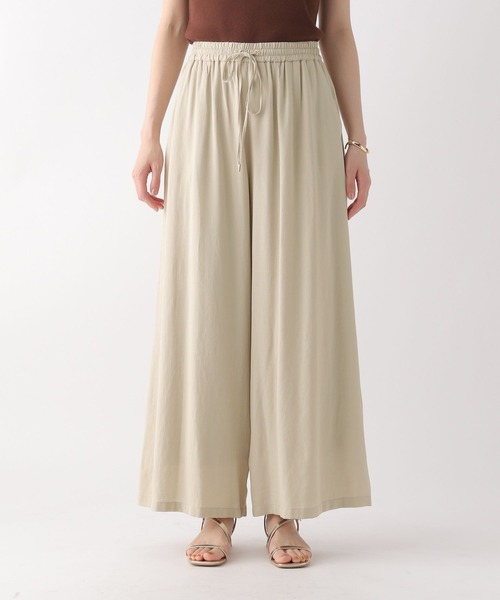 Elura（エルーラ）の「シャリサラワイドパンツ〈低身長サイズあり〉/450247（その他パンツ・レディース・ブラック/ベージュ/グリーン系その他/ダークブラウン/ブラウン系その他/ネイビー・SMALL/MEDIUM/LARGE/FREE(S)）」の17枚目の写真