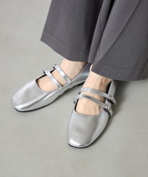 【ZOZO限定】ダブルストラップフラットシューズ