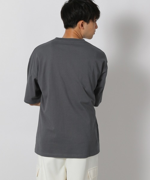 LAKOLE(ラコレ)の「ハッポウプリントT / 425166(Tシャツ/カットソー・メンズ・ホワイト/オレンジ/チャコール・MEDIUM/LARGE)」の13枚目の写真