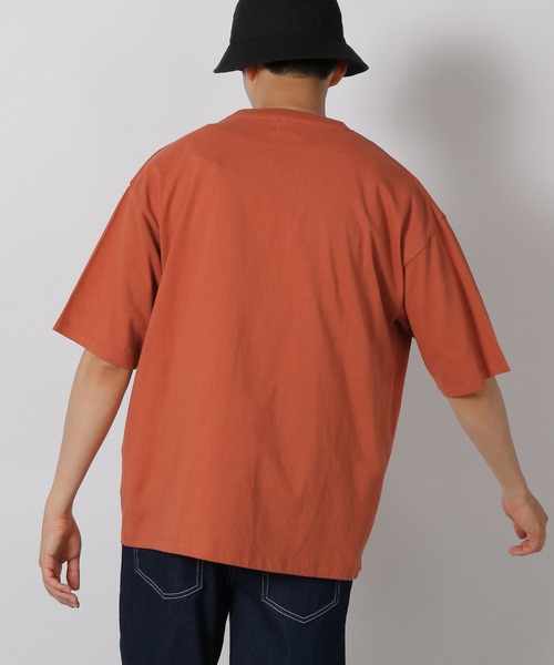 LAKOLE(ラコレ)の「ハッポウプリントT / 425166(Tシャツ/カットソー・メンズ・ホワイト/オレンジ/チャコール・MEDIUM/LARGE)」の16枚目の写真