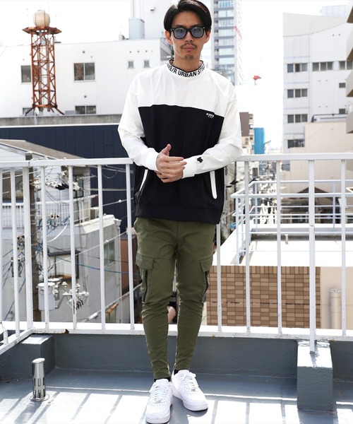 LUXE/R GOLF(ラグジュ ゴルフ)の「(RM)【LUXE/R GOLF】ストレッチ クロス バイカラー ロゴ ジャガード プルオーバー シャツ(スウェット・メンズ・グレー系/チャコールグレー×ブラック/ブラック×ホワイト・L/XL/M)」の12枚目の写真