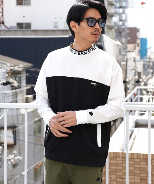 LUXE/R GOLF(ラグジュ ゴルフ)の「(RM)【LUXE/R GOLF】ストレッチ クロス バイカラー ロゴ ジャガード プルオーバー シャツ(スウェット・メンズ・グレー系/チャコールグレー×ブラック/ブラック×ホワイト・L/XL/M)」の16枚目の写真