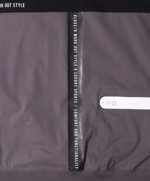 LUXE/R GOLF(ラグジュ ゴルフ)の「(RM)【LUXE/R GOLF】ストレッチ クロス バイカラー ロゴ ジャガード プルオーバー シャツ(スウェット・メンズ・グレー系/チャコールグレー×ブラック/ブラック×ホワイト・L/XL/M)」の20枚目の写真