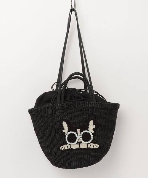 アジョリー かごバッグ スマイルかごバッグ アジョリースマイルカゴbag