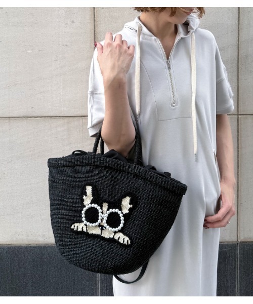 ★新品タグ付★【a-jolie-】アジョリー　かごバッグ　パールサングラス a-jolie かごバッグ カゴバッグ 「a-jolie/アジョリー」パール