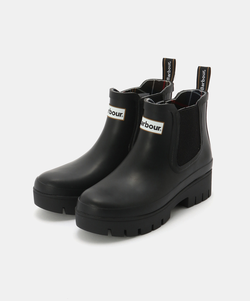 Barbour FOOTWEAR ブラック チェルシーブーツ Barbour/バブアー HALTON CHELSEA WELLY（その他シューズ