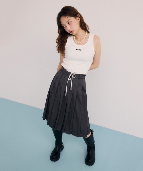 EIMY ISTOIRE(エイミーイストワール)の「レースポイントプリーツミディスカート(スカート・レディース・ブラウン/ブラック/グレー・S/M)」の18枚目の写真