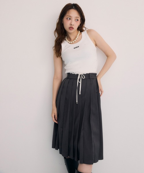 EIMY ISTOIRE(エイミーイストワール)の「レースポイントプリーツミディスカート(スカート・レディース・ブラウン/ブラック/グレー・S/M)」の20枚目の写真