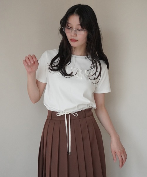 EIMY ISTOIRE(エイミーイストワール)の「レースポイントプリーツミディスカート(スカート・レディース・ブラウン/ブラック/グレー・S/M)」の6枚目の写真