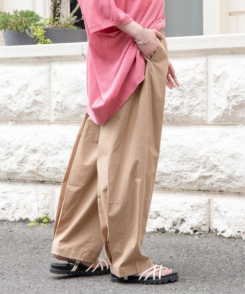 n'OrLABEL（ノアールレーベル）の「【機能素材】『イージーバックタックパンツ』（その他パンツ・レディース・ブルーグリーン/ベージュ/ブラック・2/1）」の5枚目の写真