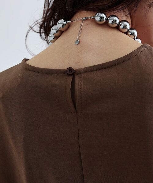 GALLEST(ギャレスト)の「ストライプサッカービスチェワンピース(ワンピース・レディース・ブラック/ブラウン系その他・36/38/40)」の8枚目の写真