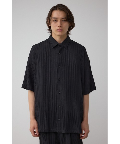 AZUL by moussy(アズールバイマウジー)の「タック楊柳リラックスシャツ(シャツ/ブラウス・メンズ・ライトグレー/グリーン/ブラック・MEDIUM/LARGE)」の5枚目の写真