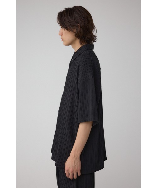 AZUL by moussy(アズールバイマウジー)の「タック楊柳リラックスシャツ(シャツ/ブラウス・メンズ・ライトグレー/グリーン/ブラック・MEDIUM/LARGE)」の6枚目の写真