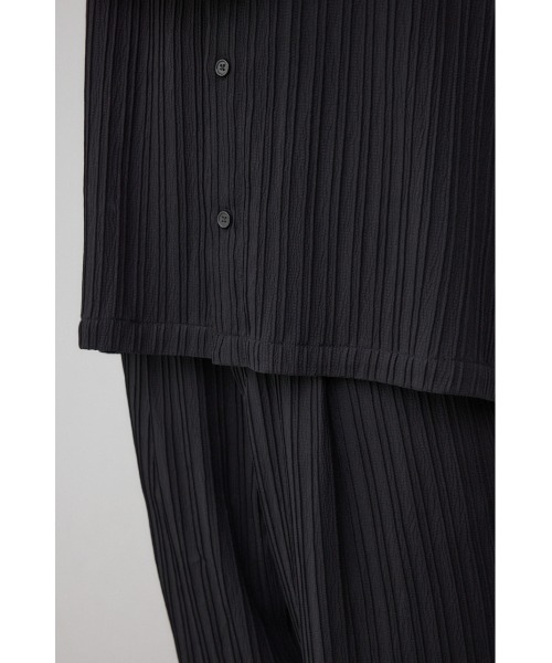 AZUL by moussy(アズールバイマウジー)の「タック楊柳リラックスシャツ(シャツ/ブラウス・メンズ・ライトグレー/グリーン/ブラック・MEDIUM/LARGE)」の10枚目の写真