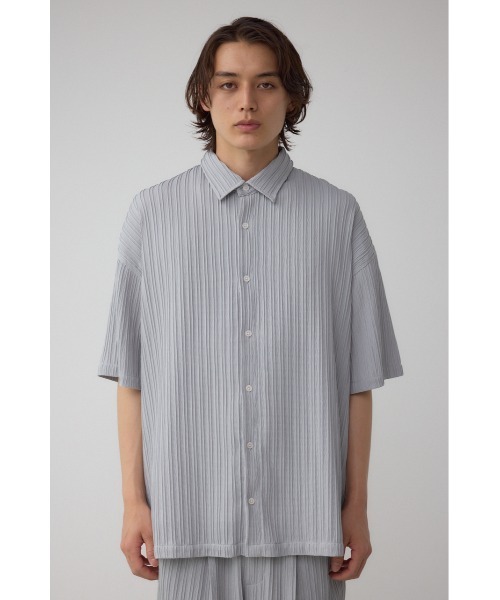 AZUL by moussy(アズールバイマウジー)の「タック楊柳リラックスシャツ(シャツ/ブラウス・メンズ・ライトグレー/グリーン/ブラック・MEDIUM/LARGE)」の14枚目の写真