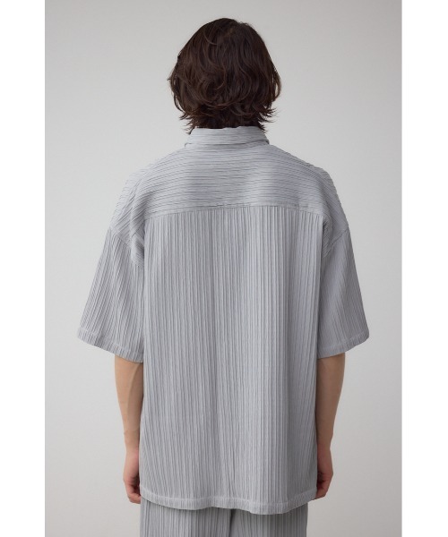 AZUL by moussy(アズールバイマウジー)の「タック楊柳リラックスシャツ(シャツ/ブラウス・メンズ・ライトグレー/グリーン/ブラック・MEDIUM/LARGE)」の16枚目の写真