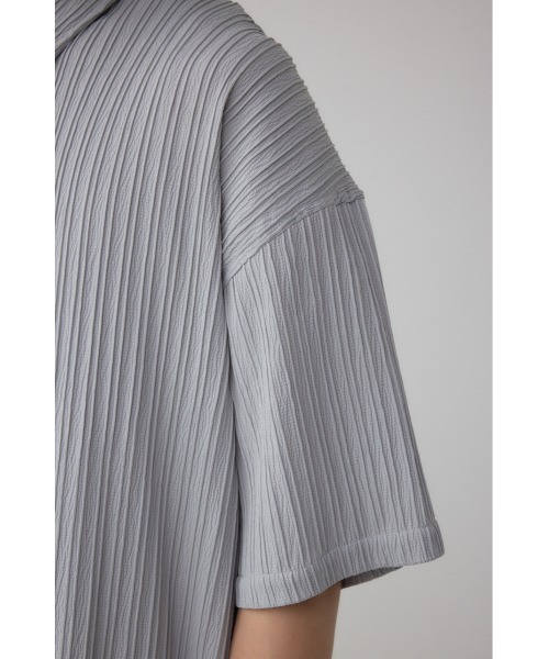 AZUL by moussy(アズールバイマウジー)の「タック楊柳リラックスシャツ(シャツ/ブラウス・メンズ・ライトグレー/グリーン/ブラック・MEDIUM/LARGE)」の18枚目の写真