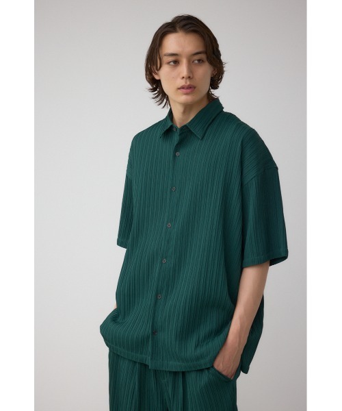 AZUL by moussy(アズールバイマウジー)の「タック楊柳リラックスシャツ(シャツ/ブラウス・メンズ・ライトグレー/グリーン/ブラック・MEDIUM/LARGE)」の21枚目の写真