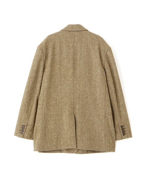 ETRE TOKYO ツイードノーカラージャケット ブラウン M 美品 ZOZO限定カラー/先行予約】チェックツィードテーラージャケット