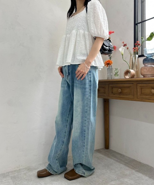 mebole(メボレ)の「バックリボンフレンチトップ(シャツ/ブラウス・レディース・ホワイト・FREE)」の20枚目の写真