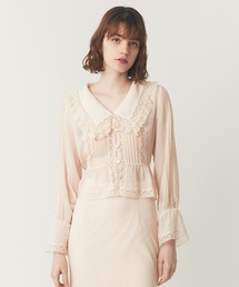 DEICY（デイシー）の「レースピンタックシフォンブラウス（シャツ/ブラウス）」
