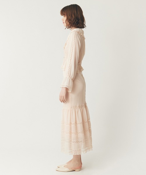 レースピンタックシフォンブラウス（シャツ/ブラウス）｜DEICY