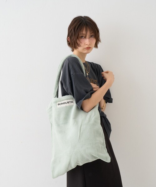 BONGUSTA(ボングスタ)の「【追加】【BONGUSTA/ボングスタ】NARAM TOTEBAG/無地/トートバッグ/A4収納可能(トートバッグ・レディース・ダークブラウン/ピンク/ライトブルー・フリー)」の7枚目の写真
