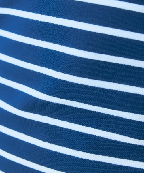 marun（マルン）の「＜大きいサイズ＞衿元刺しゅうシャツドッキングトップス marun（Tシャツ/カットソー・レディース・ネイビー/ピンク・L/LL/3L/4L/5L）」の15枚目の写真