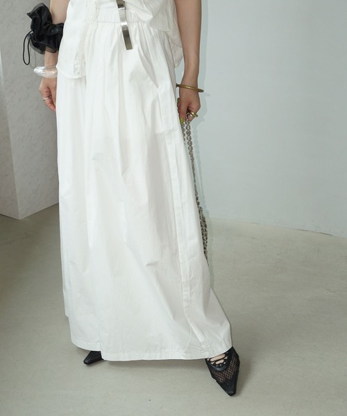 chuclla（チュクラ）の「メッシュレースアップ ポインテッドミュール chs25s010（その他シューズ・レディース・ホワイト/ブラック・39/38/37/36）」の6枚目の写真