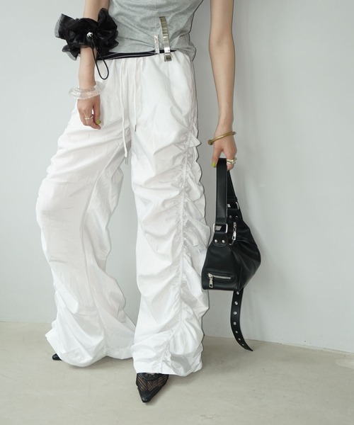 chuclla（チュクラ）の「メッシュレースアップ ポインテッドミュール chs25s010（その他シューズ・レディース・ホワイト/ブラック・39/38/37/36）」の7枚目の写真