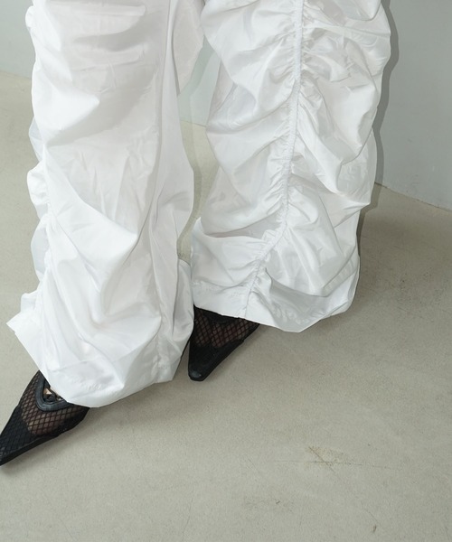 chuclla（チュクラ）の「メッシュレースアップ ポインテッドミュール chs25s010（その他シューズ・レディース・ホワイト/ブラック・39/38/37/36）」の8枚目の写真