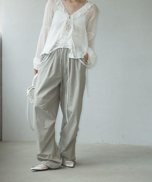 chuclla（チュクラ）の「メッシュレースアップ ポインテッドミュール chs25s010（その他シューズ・レディース・ホワイト/ブラック・39/38/37/36）」の17枚目の写真