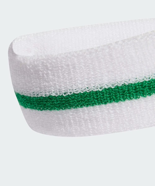 adidas(アディダス)の「テニス アディダス オリジナルス ヘッドバンド / アディダス adidas(スポーツグッズ・メンズ・ホワイト×グリーン・SMALL/LARGE)」の4枚目の写真