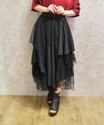 axes femme | 異素材イレヘムロングスカート(スカート)