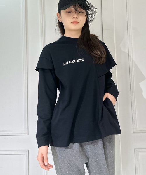 FLUMOR(フラマー)の「アシンメトリーデザインプリントTee(Tシャツ/カットソー・レディース・オフホワイト/ブラック・38)」の14枚目の写真