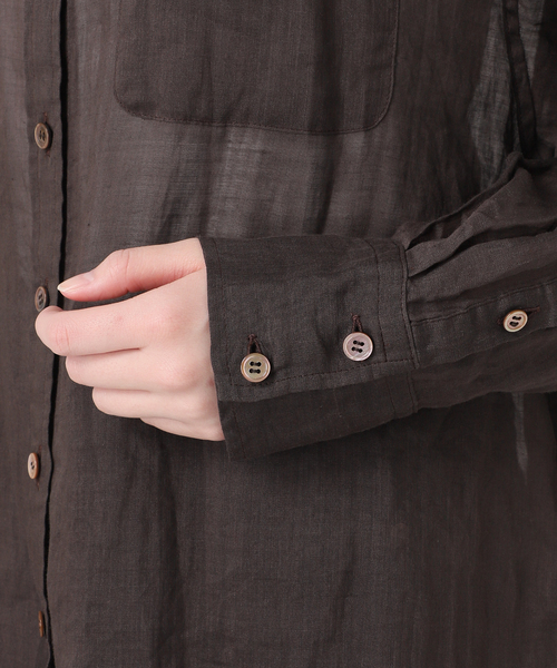 追加》ラミーバンドカラーシャツ（シャツ/ブラウス）｜IENA