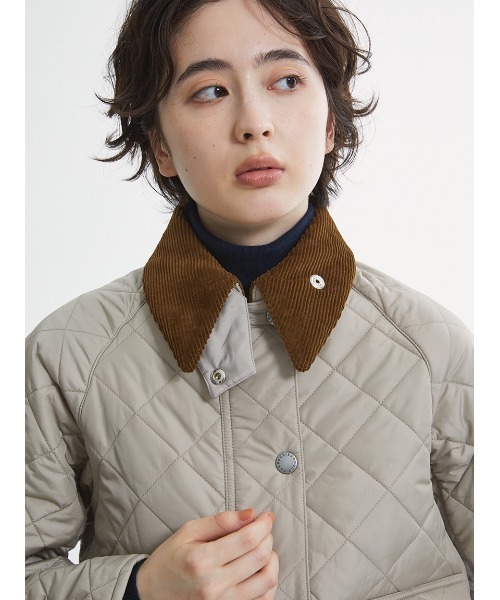 Barbour(バブアー)の「【COALVILLE / コールヴィル】キルティング ショート ジャケット"Japan Exclusive"(レディース)(その他アウター・レディース・ブラック/ベージュ・SMALL/MEDIUM)」の7枚目の写真