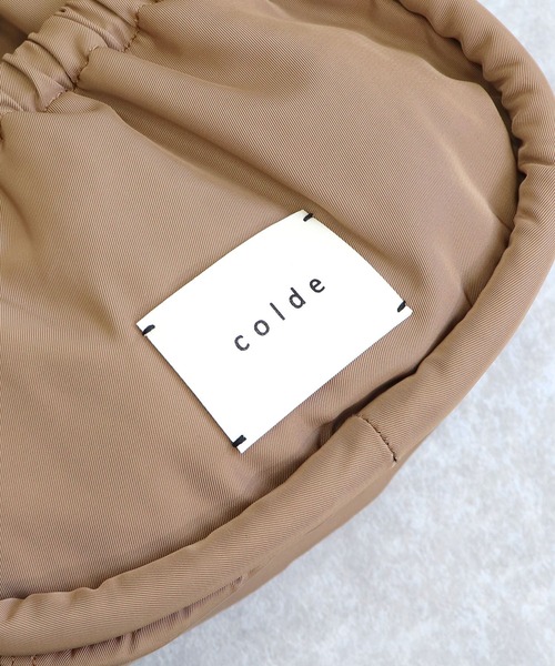 COLDE （コルデ）の「パラコードハンドルギャザーショルダーバッグ【詳細動画あり】（ショルダーバッグ・レディース・カーキ/ブラック/ベージュ・FREE）」の12枚目の写真