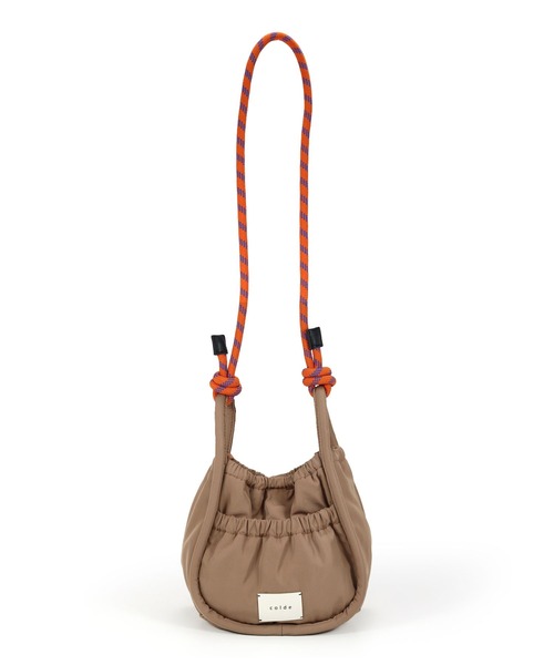 COLDE （コルデ）の「パラコードハンドルギャザーショルダーバッグ【詳細動画あり】（ショルダーバッグ・レディース・カーキ/ブラック/ベージュ・FREE）」の13枚目の写真