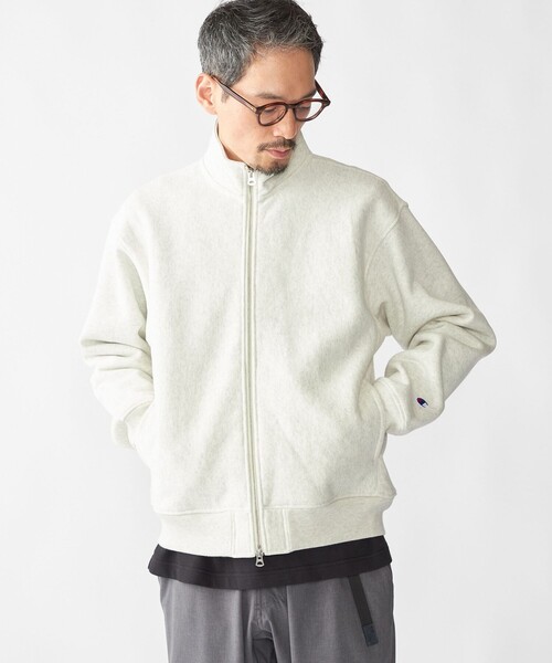 SHIPS(シップス)の「【SHIPS別注】Champion: リバースウィーブ ドライバーズ ジップ カーディガン(カーディガン/ボレロ・メンズ・ブラック/グレー/ナチュラル・SMALL/MEDIUM/LARGE/X-LARGE)」の3枚目の写真