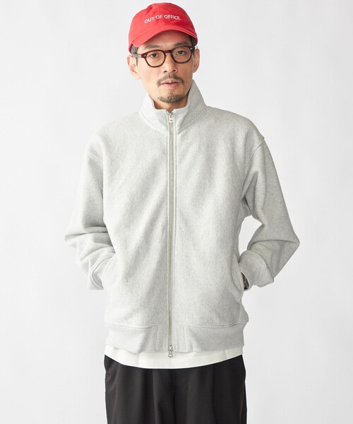 SHIPS(シップス)の「【SHIPS別注】Champion: リバースウィーブ ドライバーズ ジップ カーディガン(カーディガン/ボレロ・メンズ・ブラック/グレー/ナチュラル・SMALL/MEDIUM/LARGE/X-LARGE)」の2枚目の写真