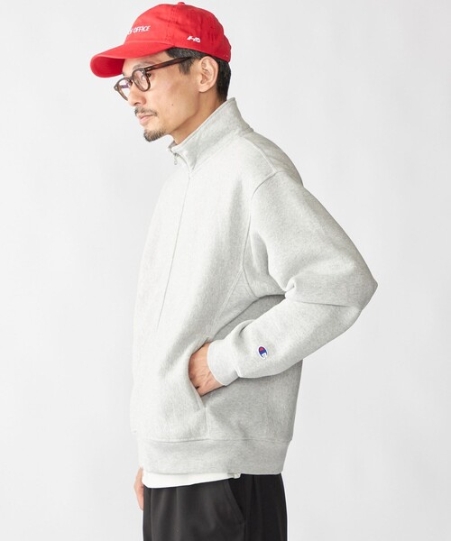 SHIPS(シップス)の「【SHIPS別注】Champion: リバースウィーブ ドライバーズ ジップ カーディガン(カーディガン/ボレロ・メンズ・ブラック/グレー/ナチュラル・SMALL/MEDIUM/LARGE/X-LARGE)」の6枚目の写真